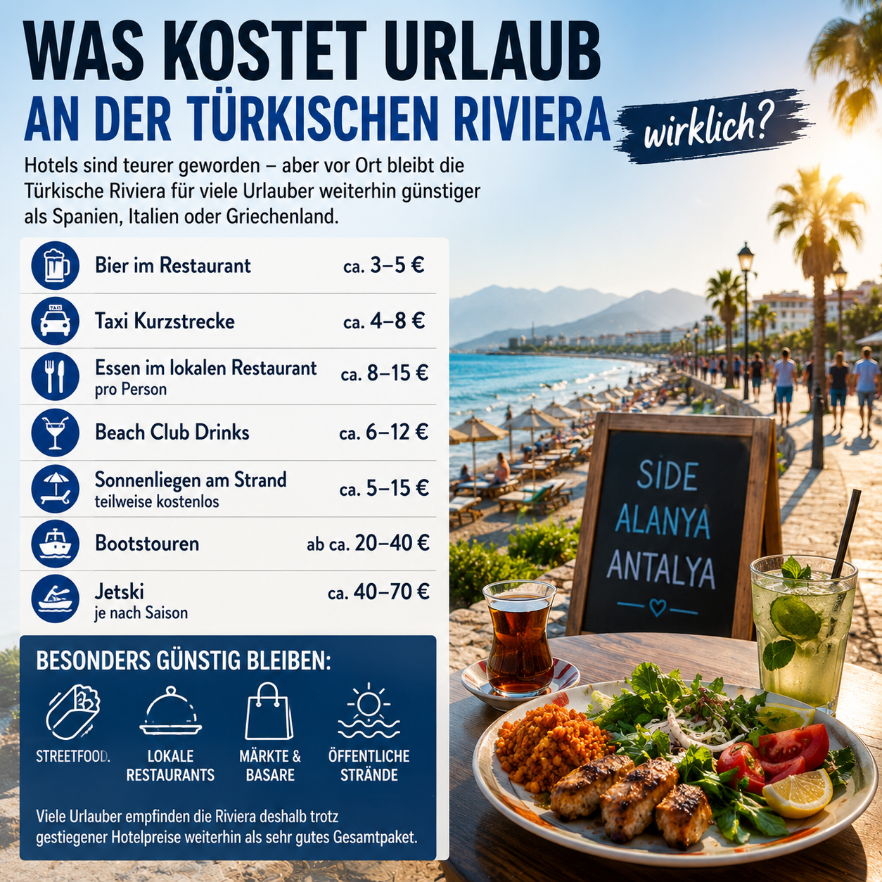 Was kostet Urlaub an der Türkischen Riviera wirklich?