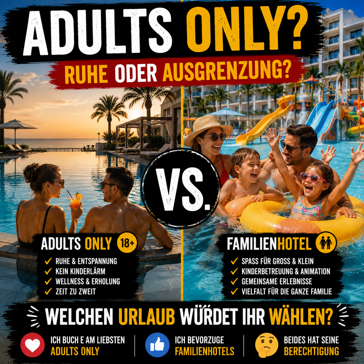 Adults Only oder Familienhotel?