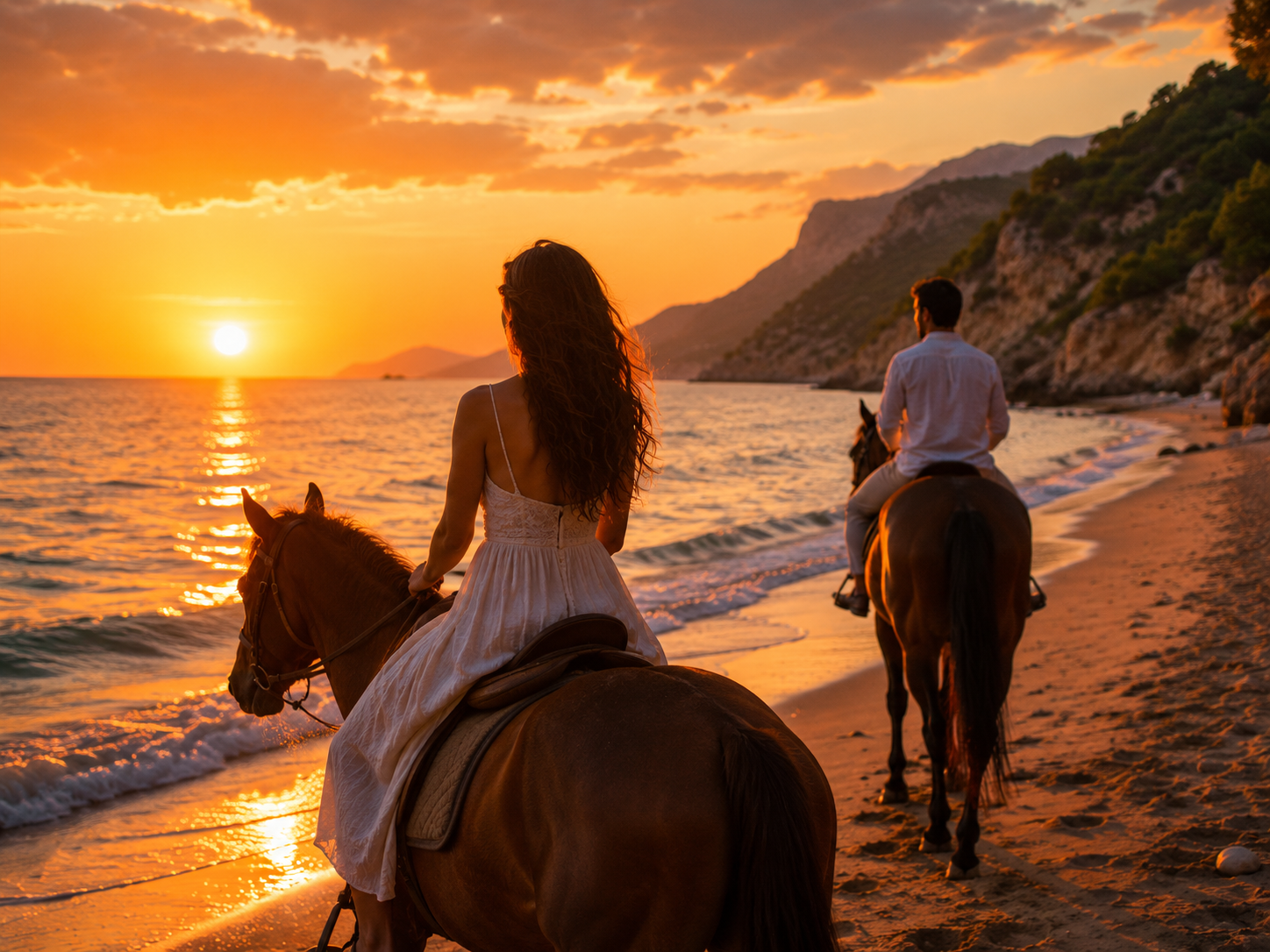 Reiten am Strand